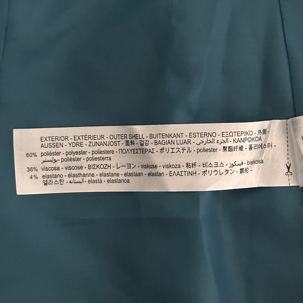 Zara Teal Single-Button Blazer - Picture 11 of 15
